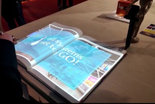 Interactive Intelligent Flip Book Projection System