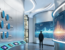 Corporate Showroom LiDAR Interactive Floor Projection