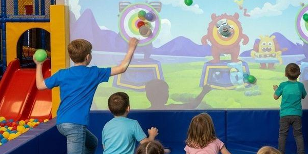 Indoor Playground with Interactive Projection